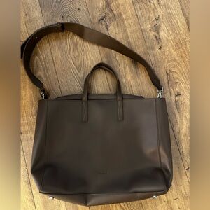Calpak Brown Leather Bag